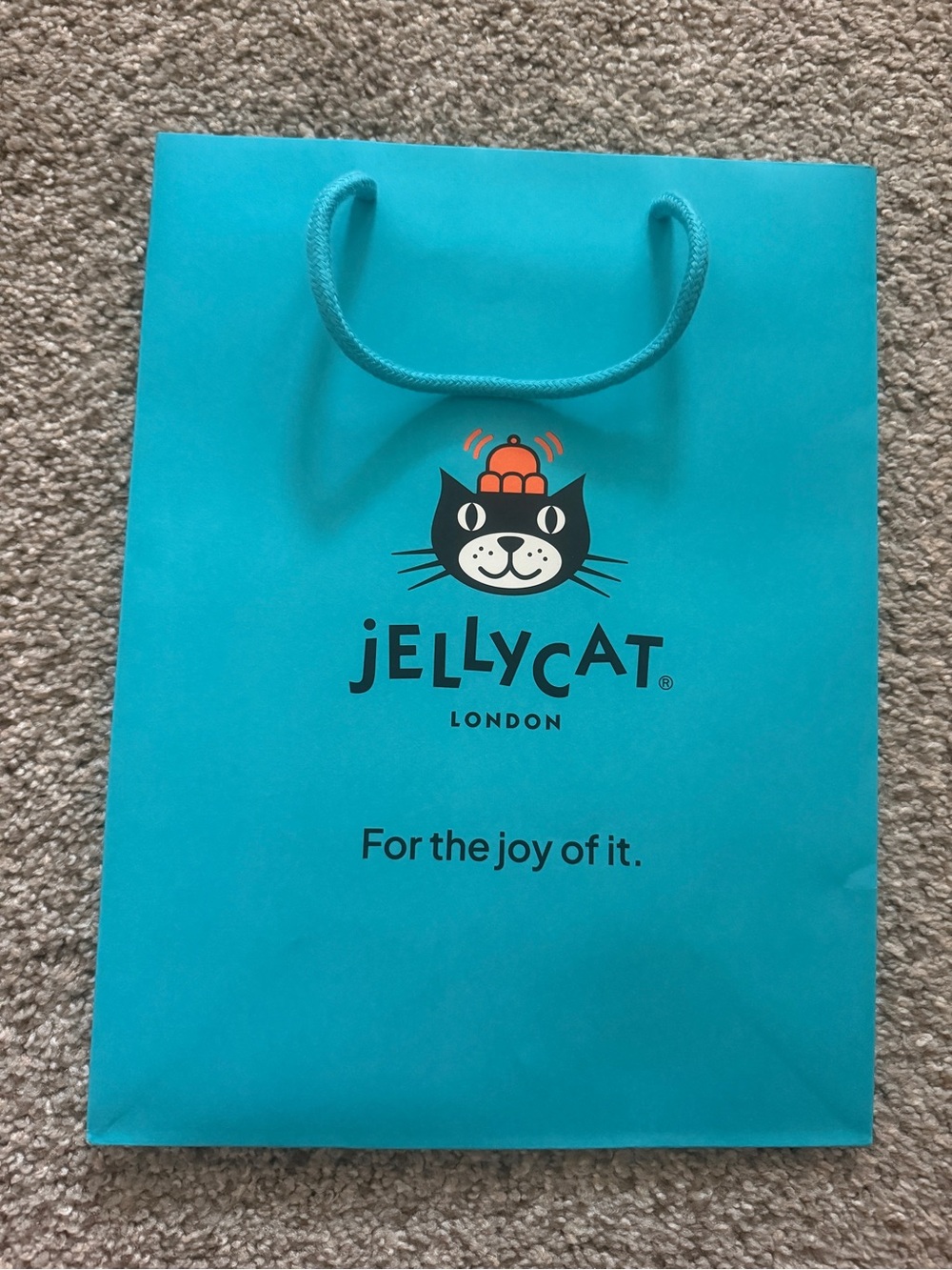 Jellycat Teal Cat Gift Bag – Harrod’s London